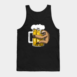 Sloth Beer Party Tank Top